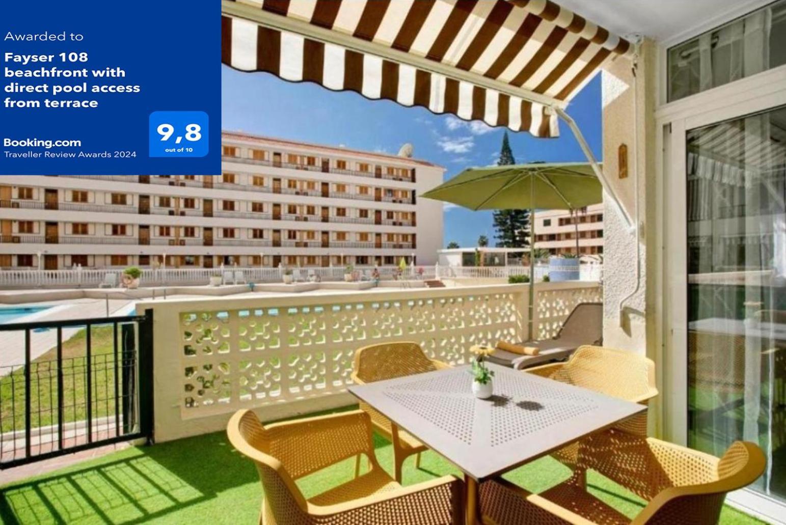 Fayser 108 Beachfront With Direct Pool Access From Terrace 아로나 외부 사진