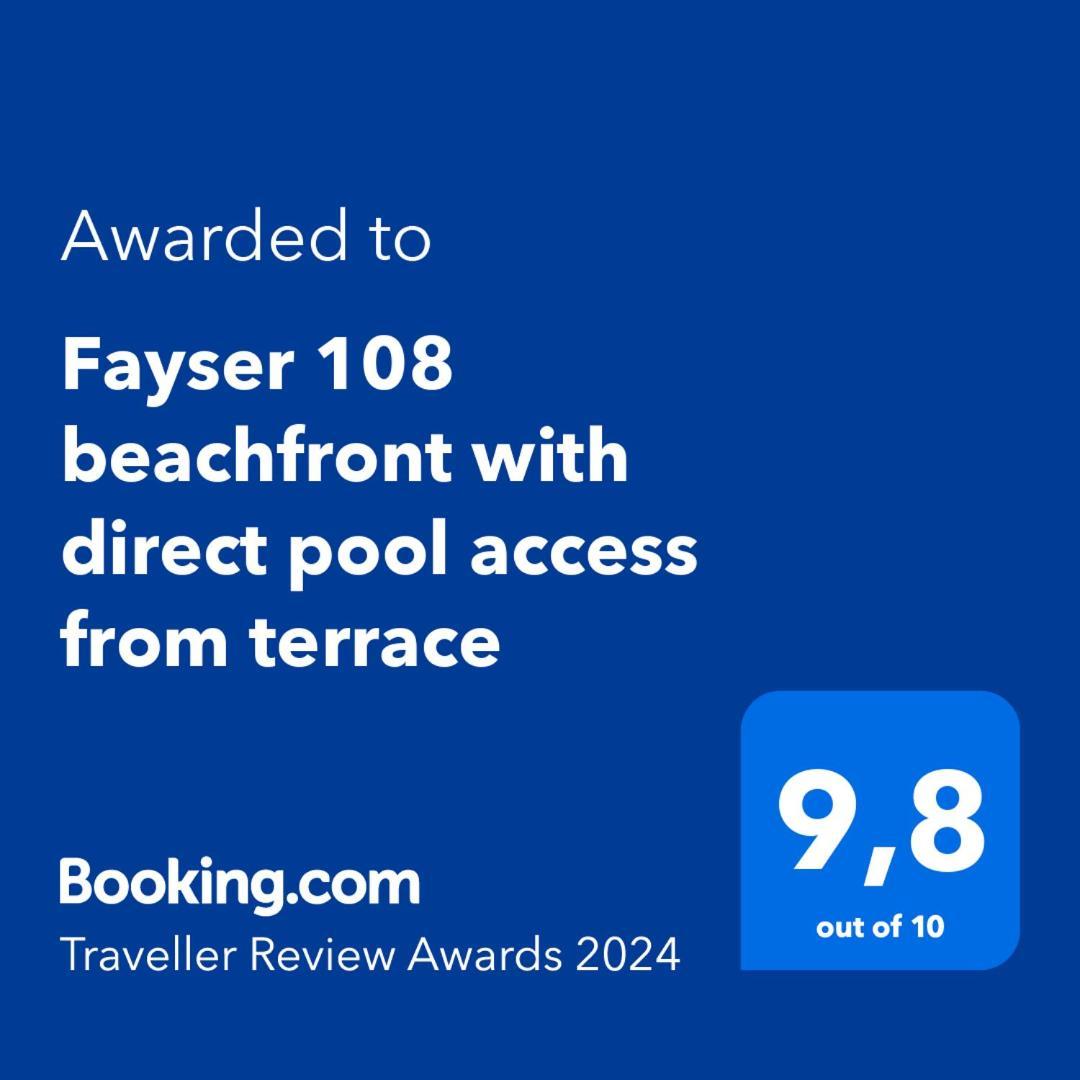 Fayser 108 Beachfront With Direct Pool Access From Terrace 아로나 외부 사진